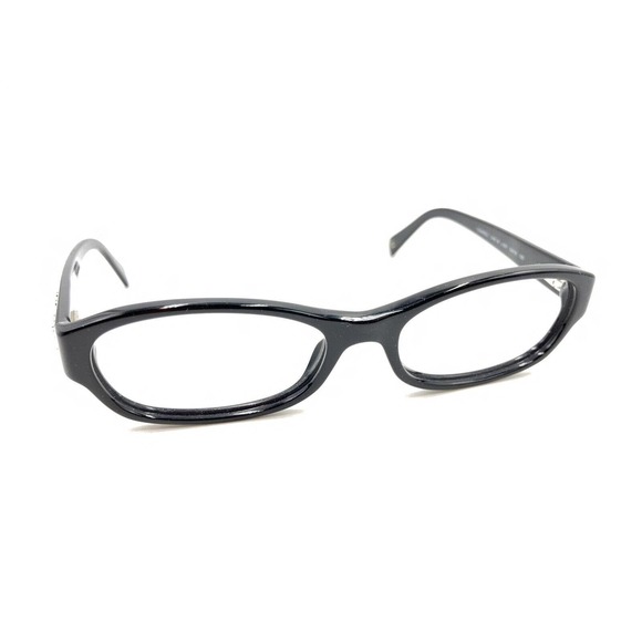 Chanel 3161-B 501 Black Crystals Oval Eyeglasses Frames 52-16 135 Italy Designer - Picture 1 of 12
